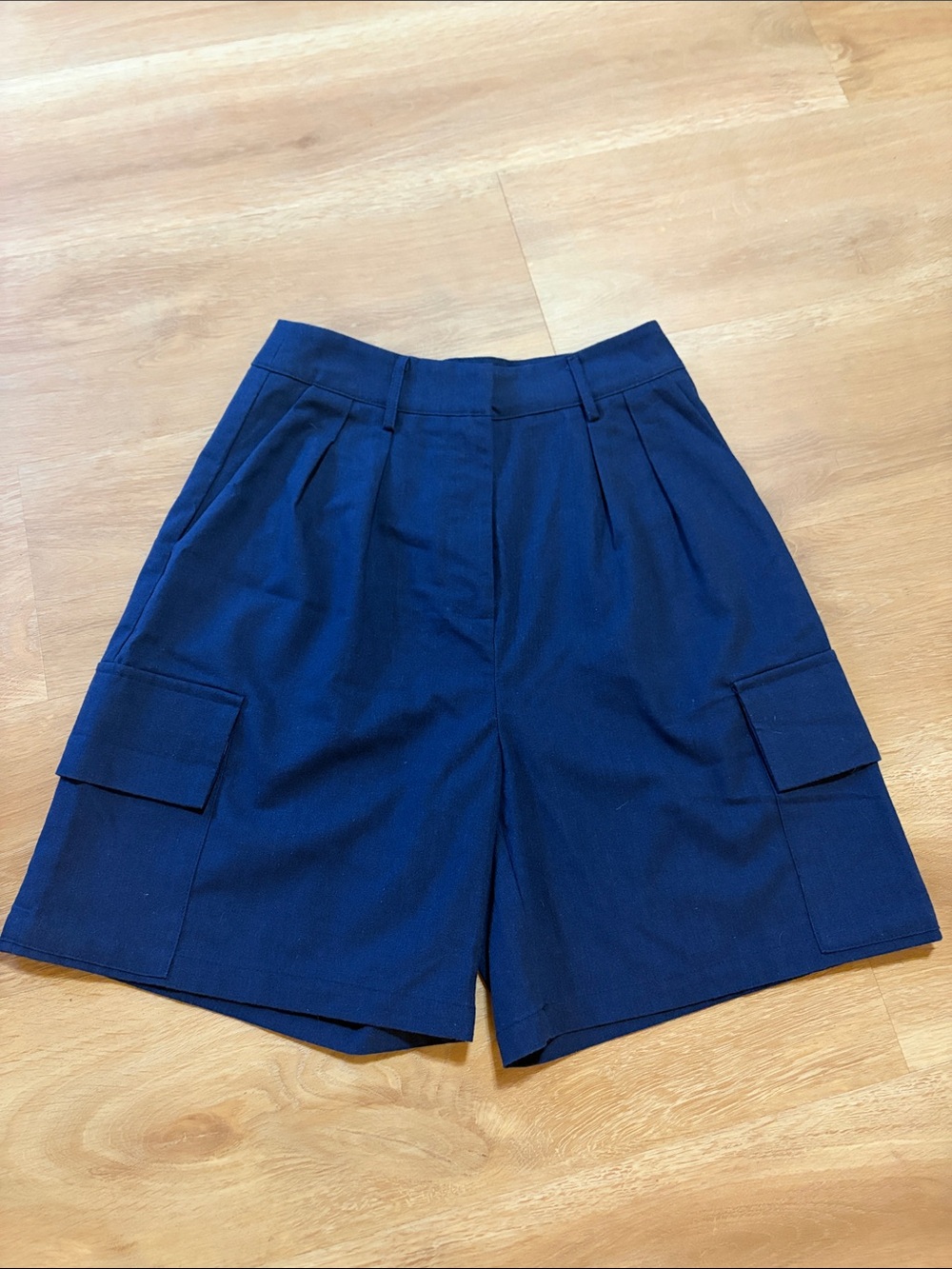 Commense Navy Cargo Bermuda Shorts